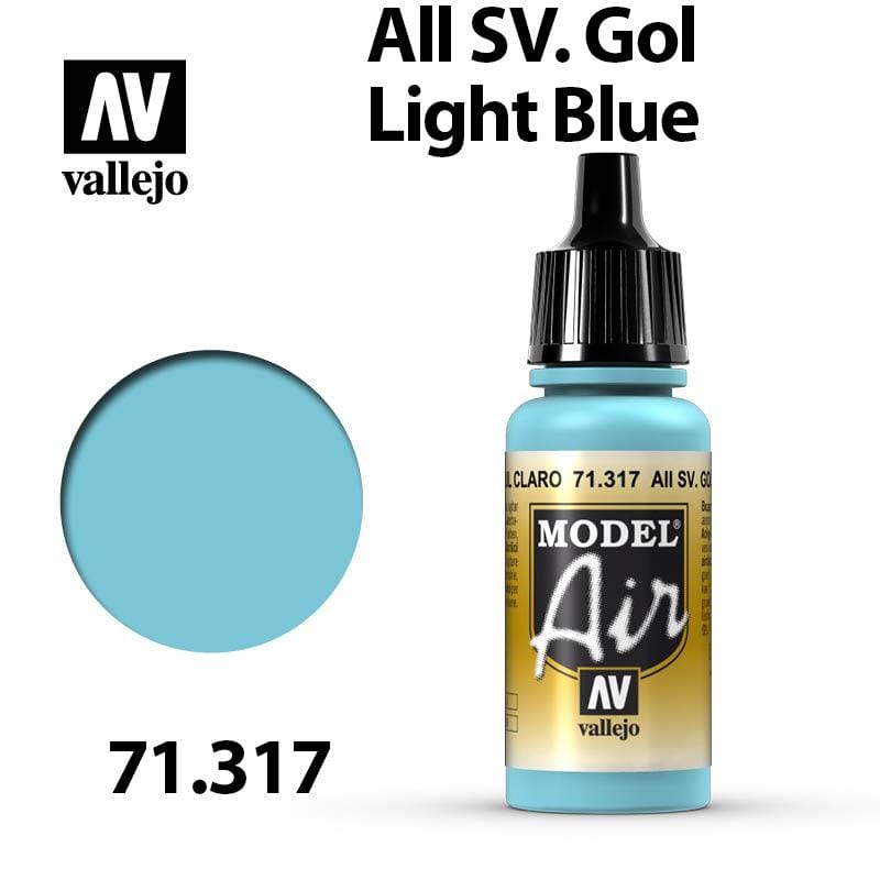 Vallejo Model Air - AII SV. Gol Light Blue 17ml - Val71317