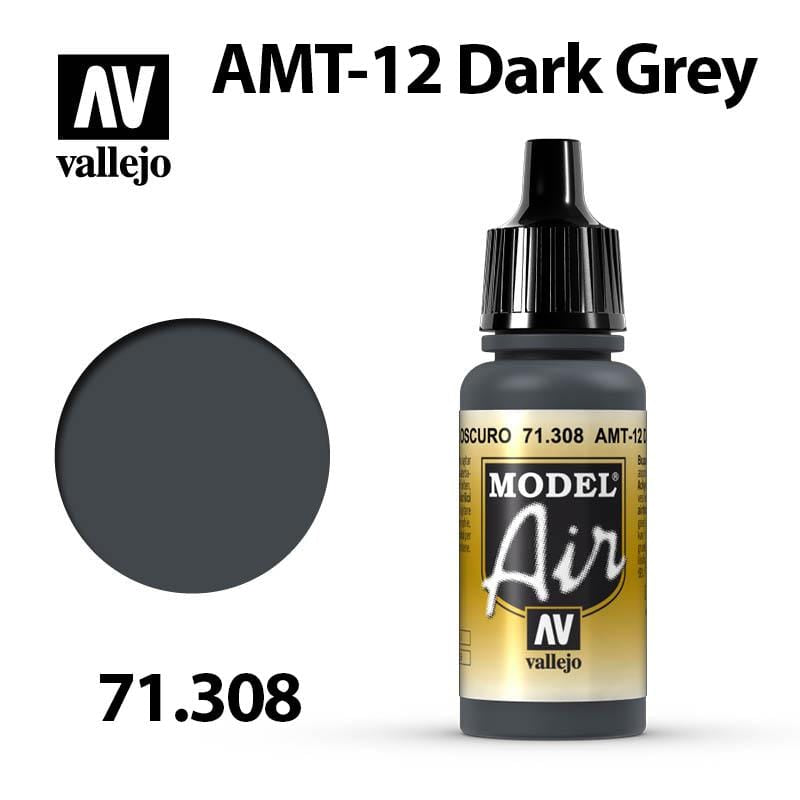 Vallejo Model Air - AMT-12 Dark Grey 17ml - Val71308