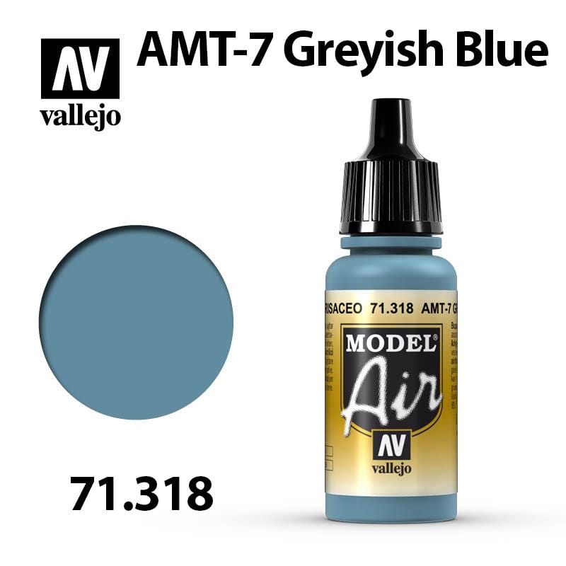 Vallejo Model Air - AMT-7 Greyish Blue 17ml - Val71318