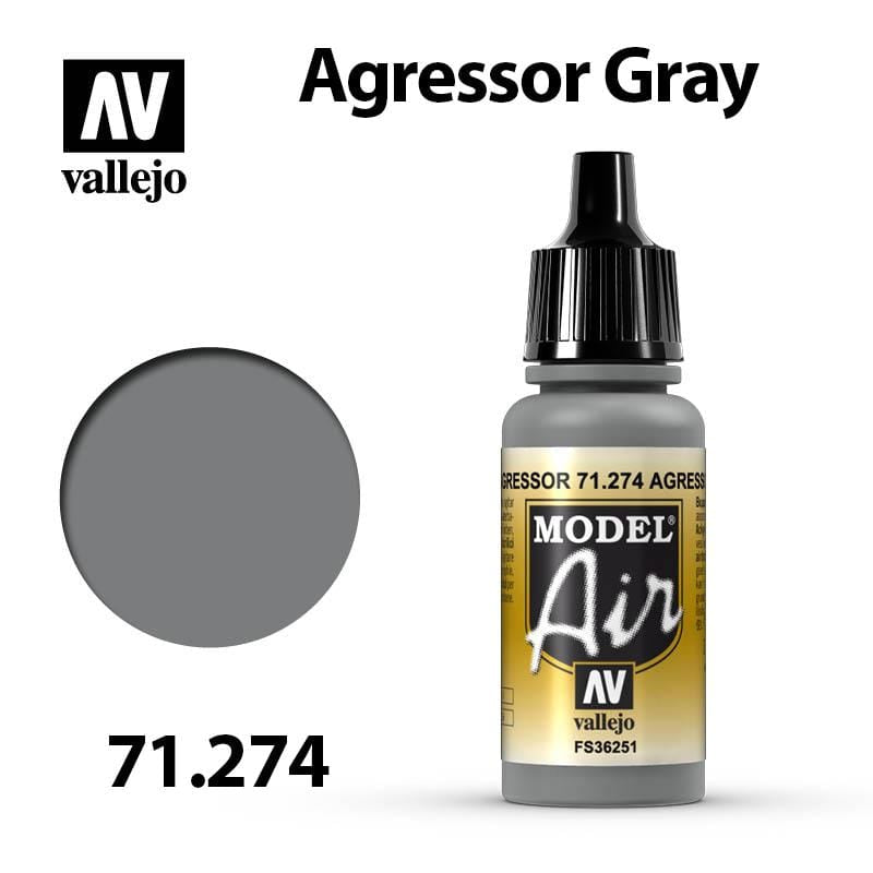 Vallejo Model Air - Agressor Gray 17ml - Val71274