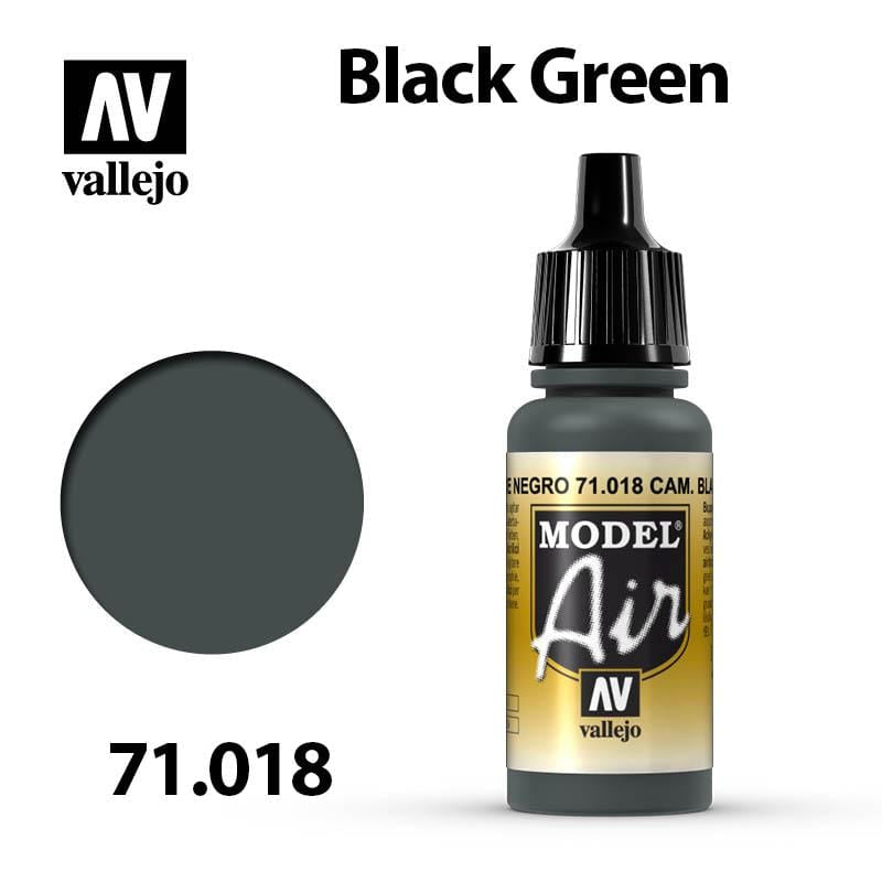 Vallejo Model Air - Black Green 17ml - Val71018