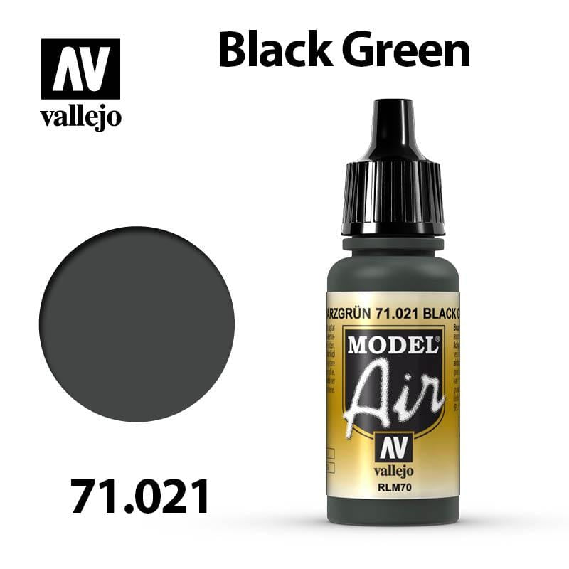 Vallejo Model Air - Black Green 17ml - Val71021