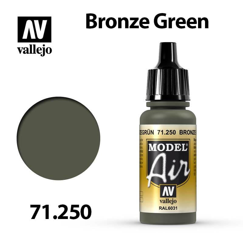 Vallejo Model Air - Bronze Green 17ml - Val71250