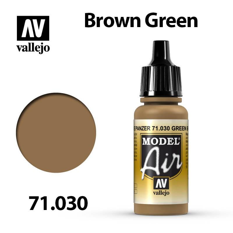 Vallejo Model Air - Brown Green 17ml - Val71030