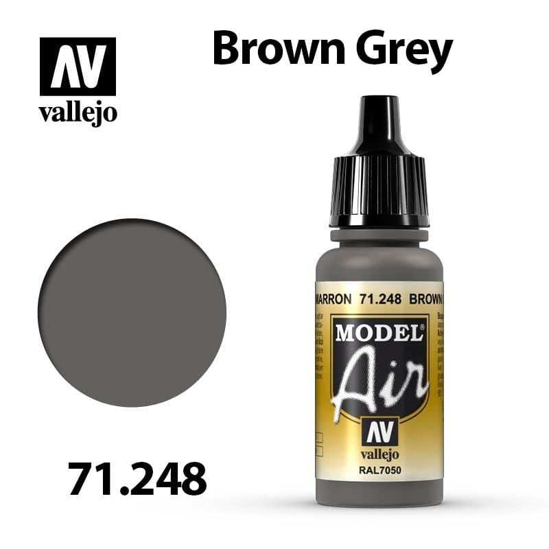 Vallejo Model Air - Brown Grey 17ml - Val71248
