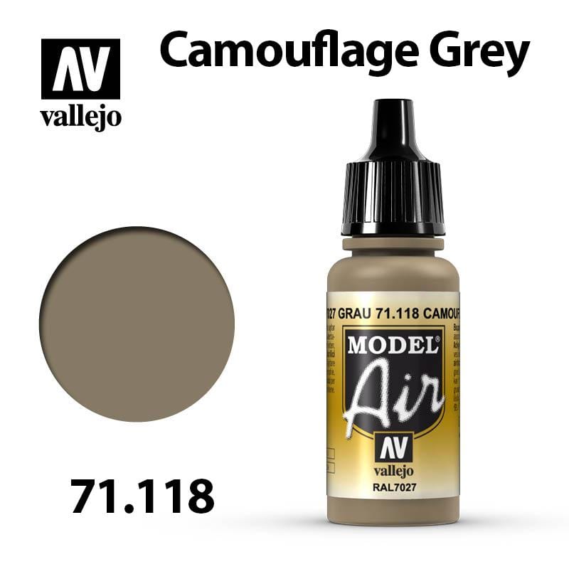 Vallejo Model Air - Camouflage Grey 17ml - Val71118