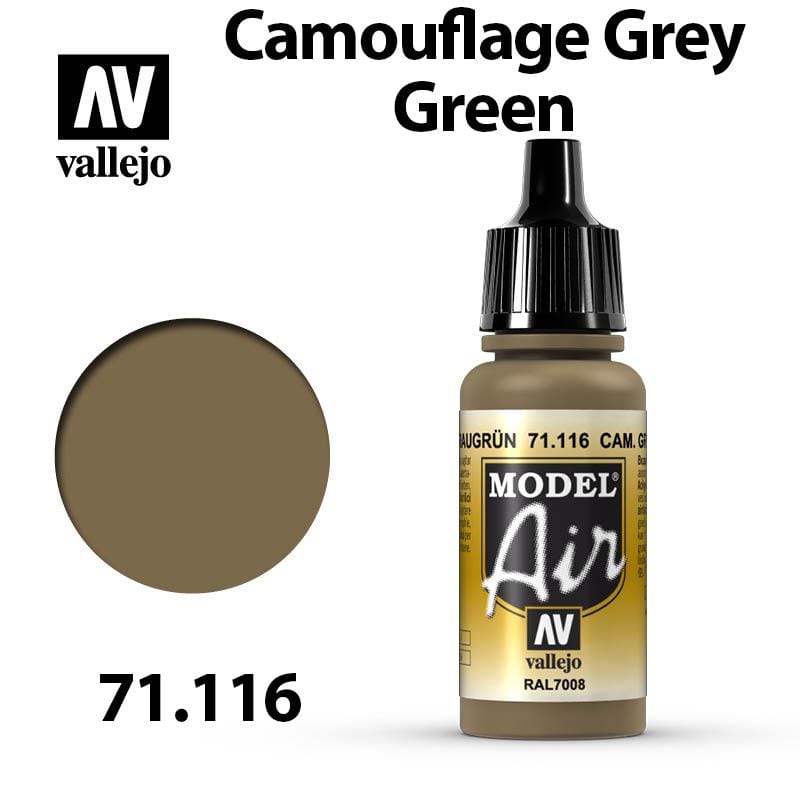 Vallejo Model Air - Camouflage Grey Green 17ml - Val71116