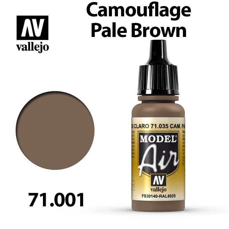 Vallejo Model Air - Camouflage Pale Brown 17ml - Val71035