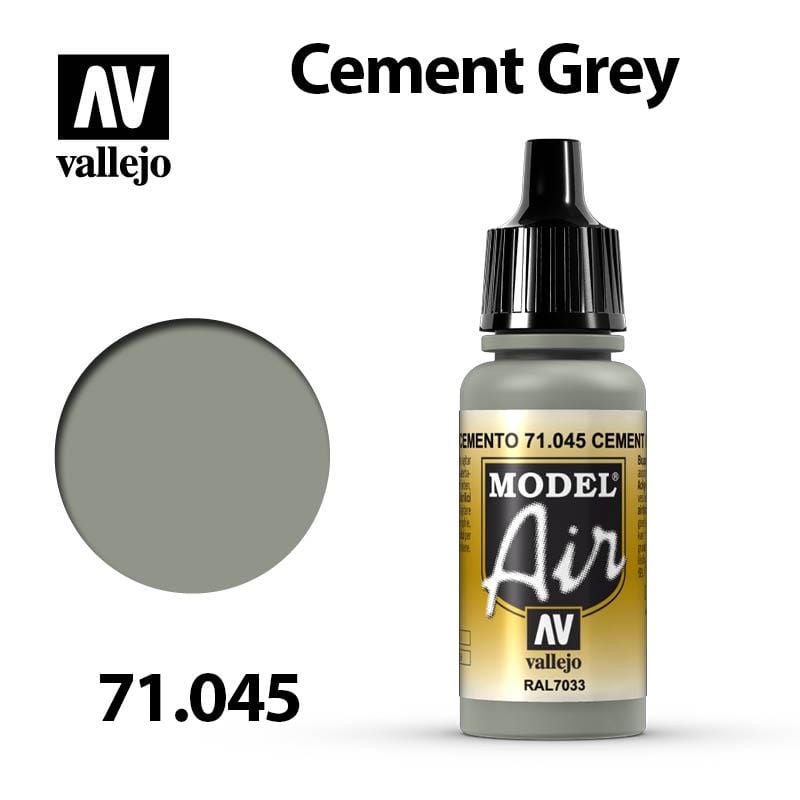 Vallejo Model Air - Cement Grey 17ml - Val71045