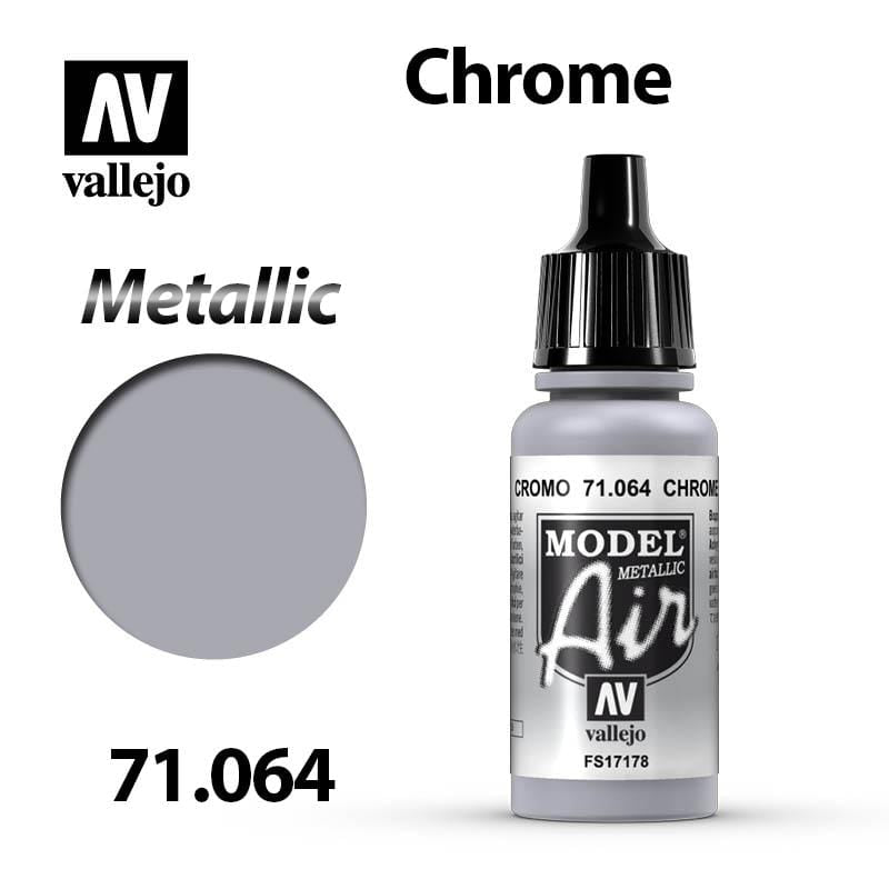 Vallejo Model Air - Chrome (Metallic) 17ml - Val71064