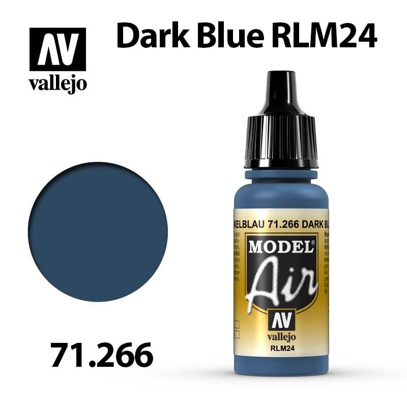Vallejo Model Air - Dark Blue RLM74 17ml - Val71266