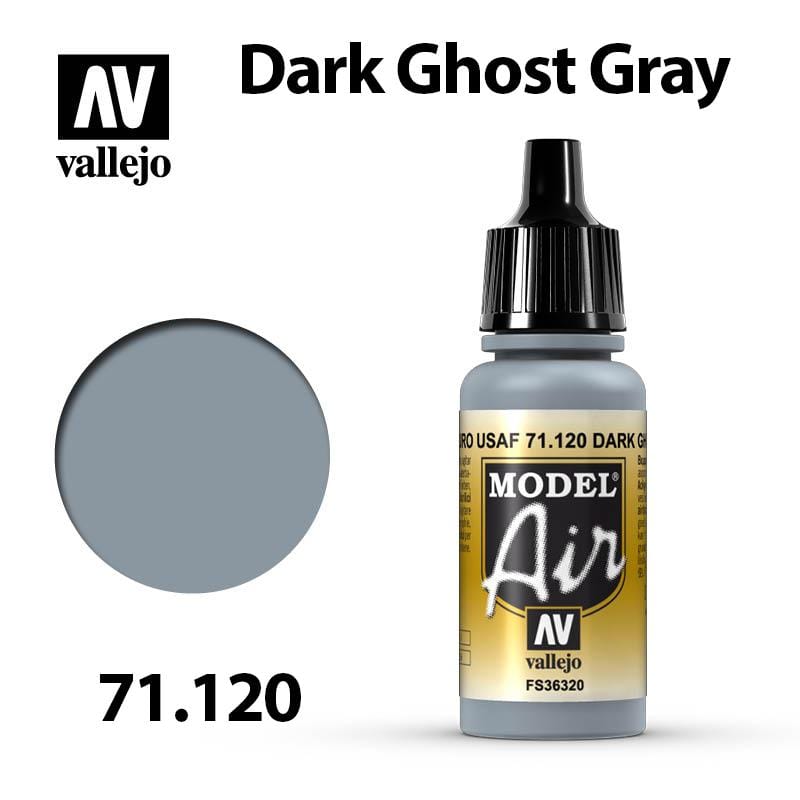 Vallejo Model Air - Dark Ghost Gray 17ml - Val71120