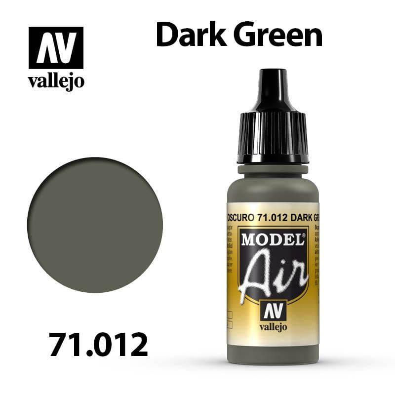 Vallejo Model Air - Dark Green 17ml - Val71012
