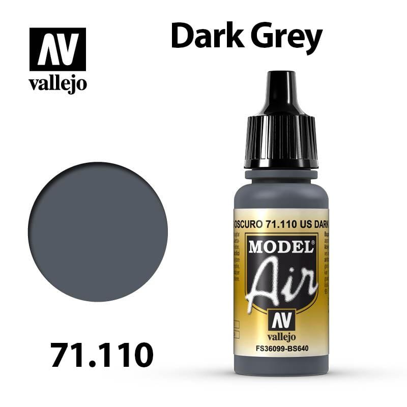 Vallejo Model Air - Dark Grey 17ml - Val71110