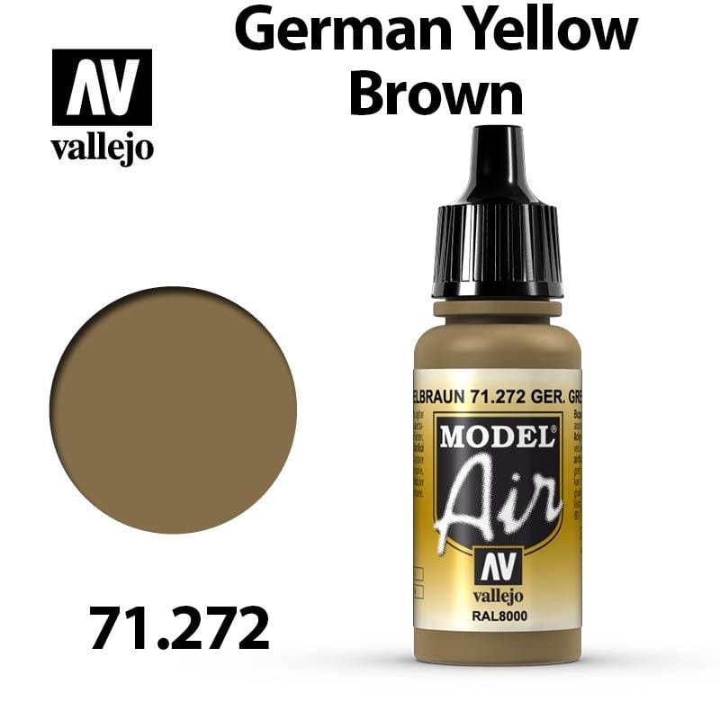 Vallejo Model Air - German Yellow Brown 17ml - Val71272