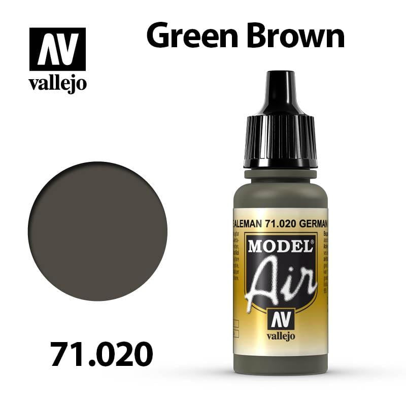 Vallejo Model Air - Green Brown 17ml - Val71020