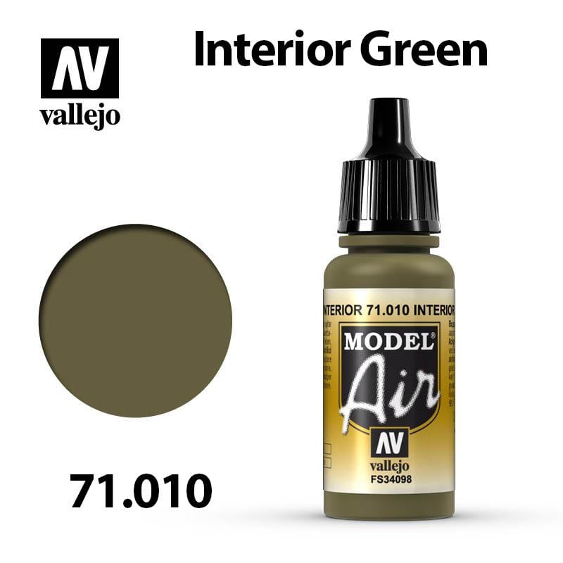 Vallejo Model Air - Interior Green 17ml - Val71010