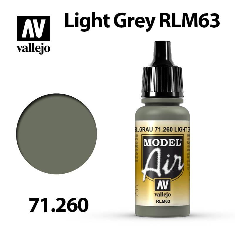 Vallejo Model Air - Light Grey RLM63 17ml - Val71260