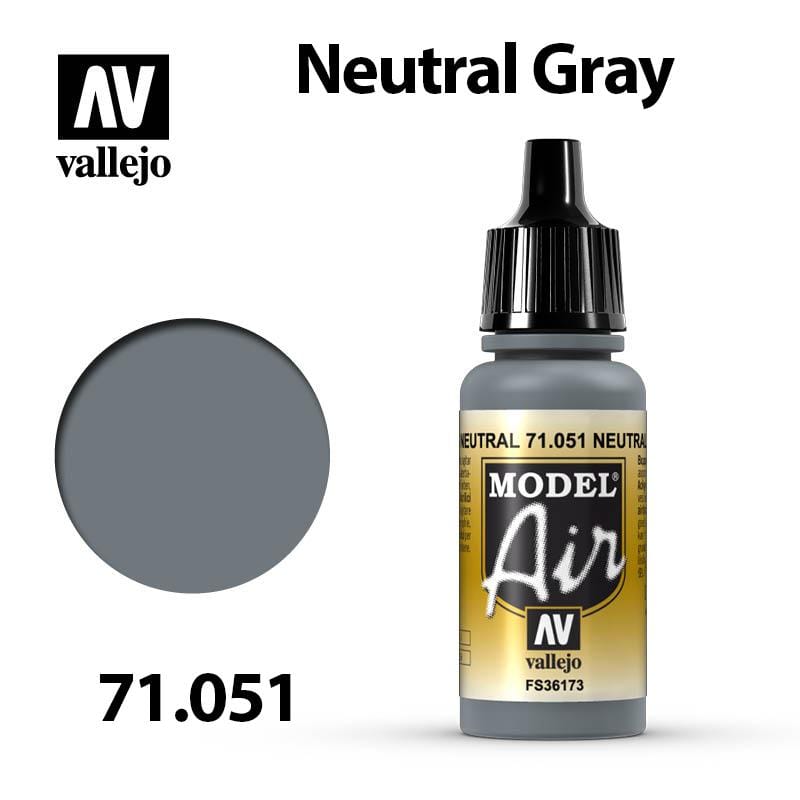 Vallejo Model Air - Neutral Gray 17ml - Val71051