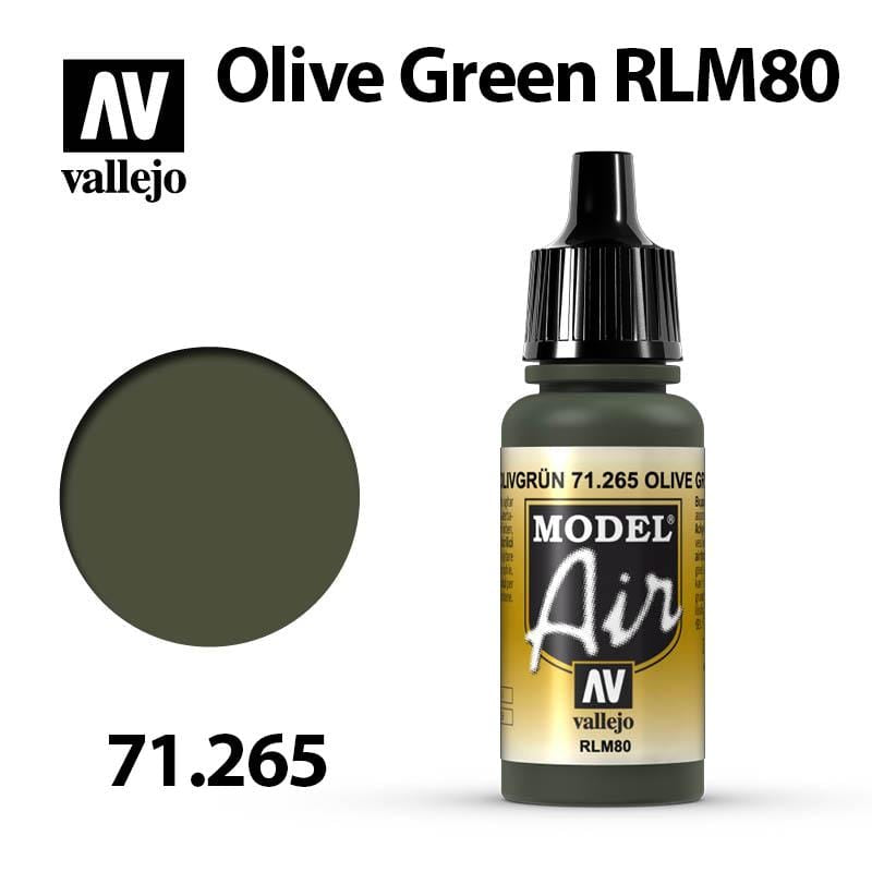 Vallejo Model Air - Olive Green RLM80 17ml - Val71265
