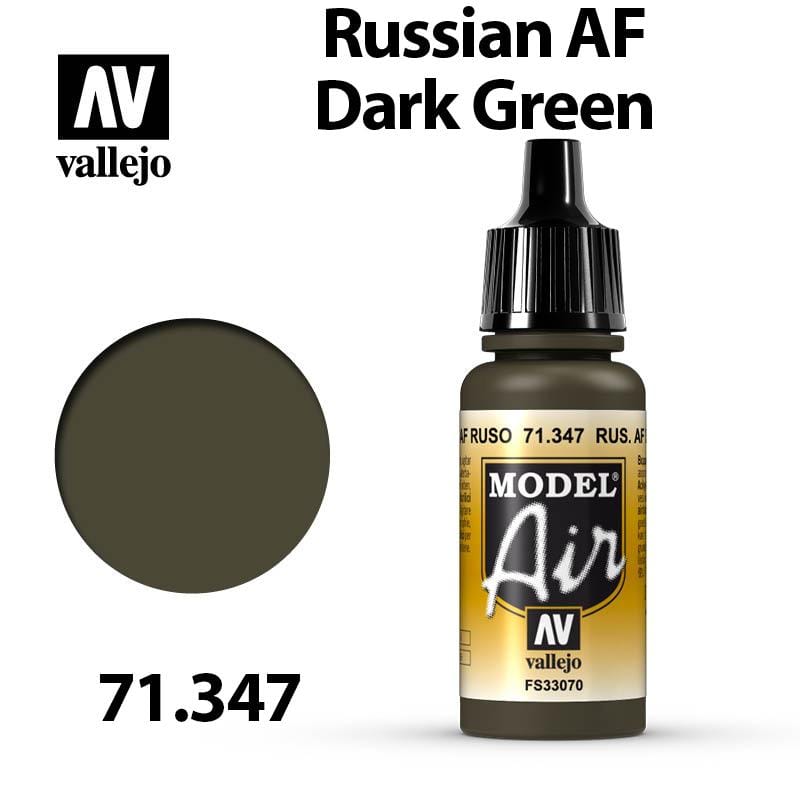 Vallejo Model Air - Russian AF Dark Green 17ml - Val71347