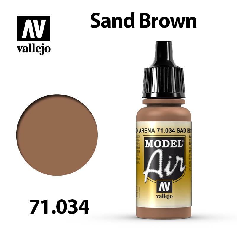 Vallejo Model Air - Sand Brown 17ml - Val71034