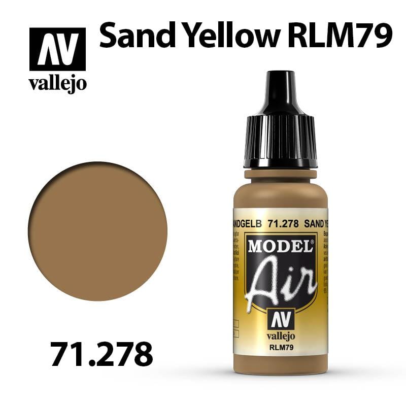 Vallejo Model Air - Sand Yellow RLM79 17ml - Val71278