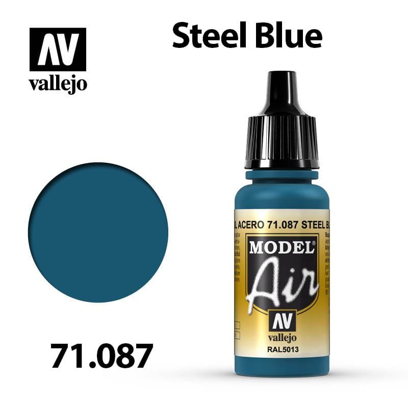 Vallejo Model Air - Steel Blue 17ml - Val71087