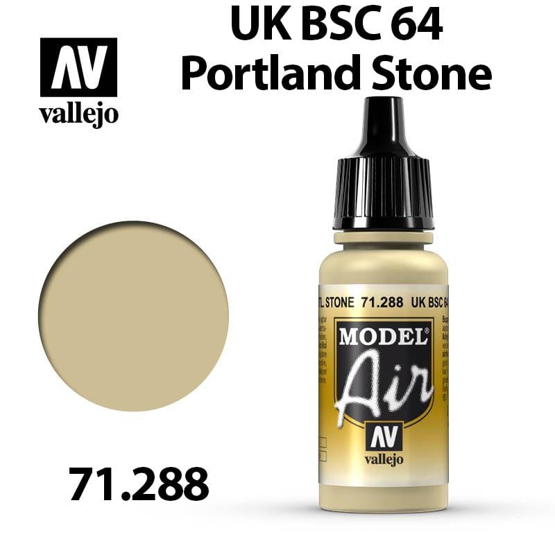 Vallejo Model Air - UK BSC 64 Portland stone 17ml - Val71288