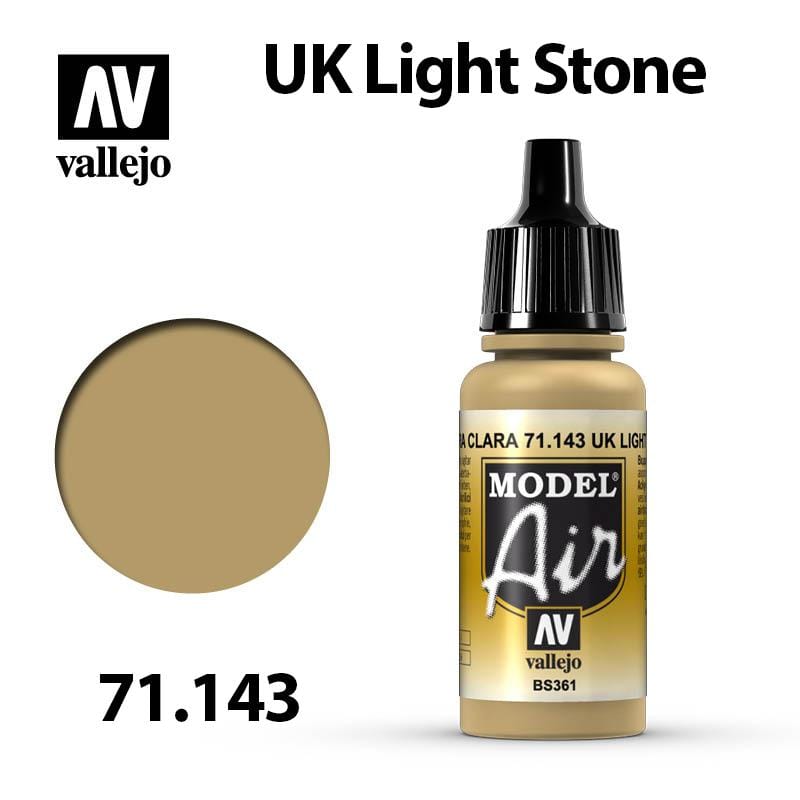 Vallejo Model Air - UK Light Stone 17ml - Val71143