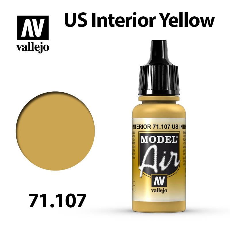 Vallejo Model Air - US Interior Yellow 17ml - Val71107