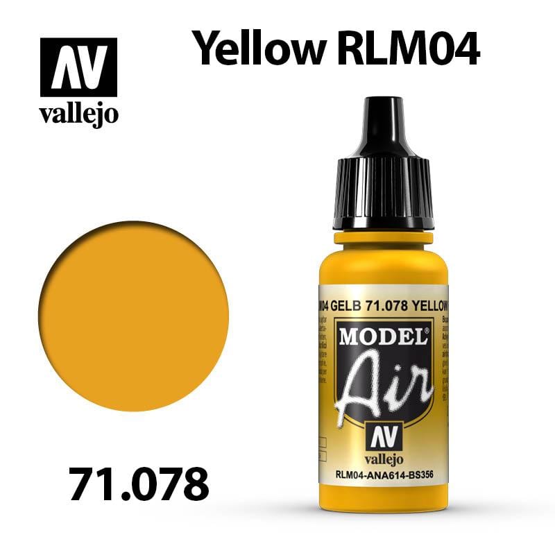 Vallejo Model Air - Yellow RLM04 17ml - Val71078
