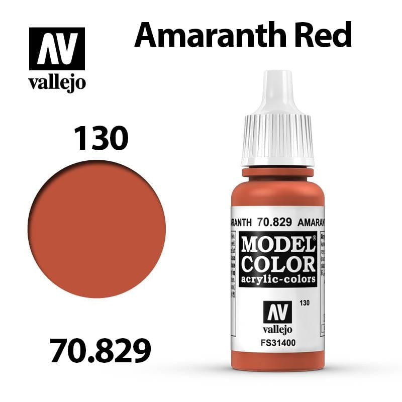 Vallejo Model Color - Amaranth Red 17ml - Val70829 (130)