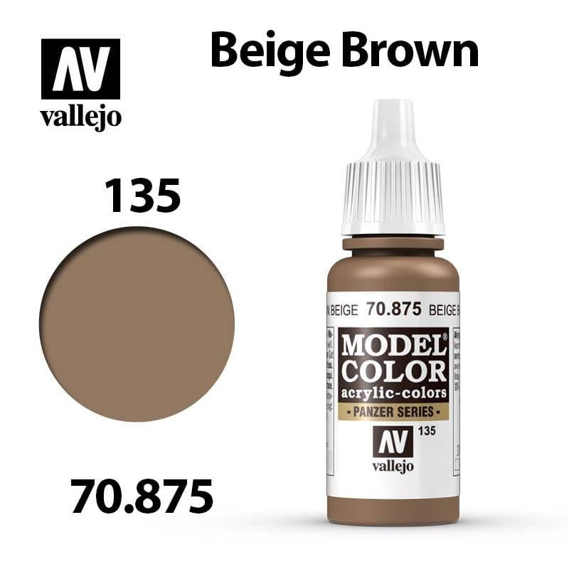 Vallejo Model Color - Beige Brown 17ml - Val70875 (135)