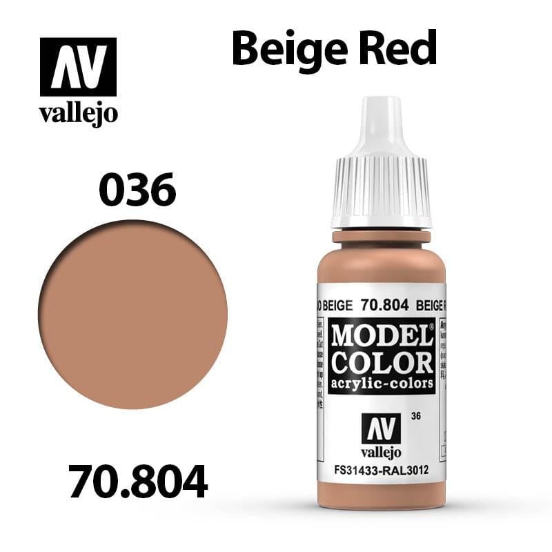 Vallejo Model Color - Beige Red 17ml - Val70804 (036)