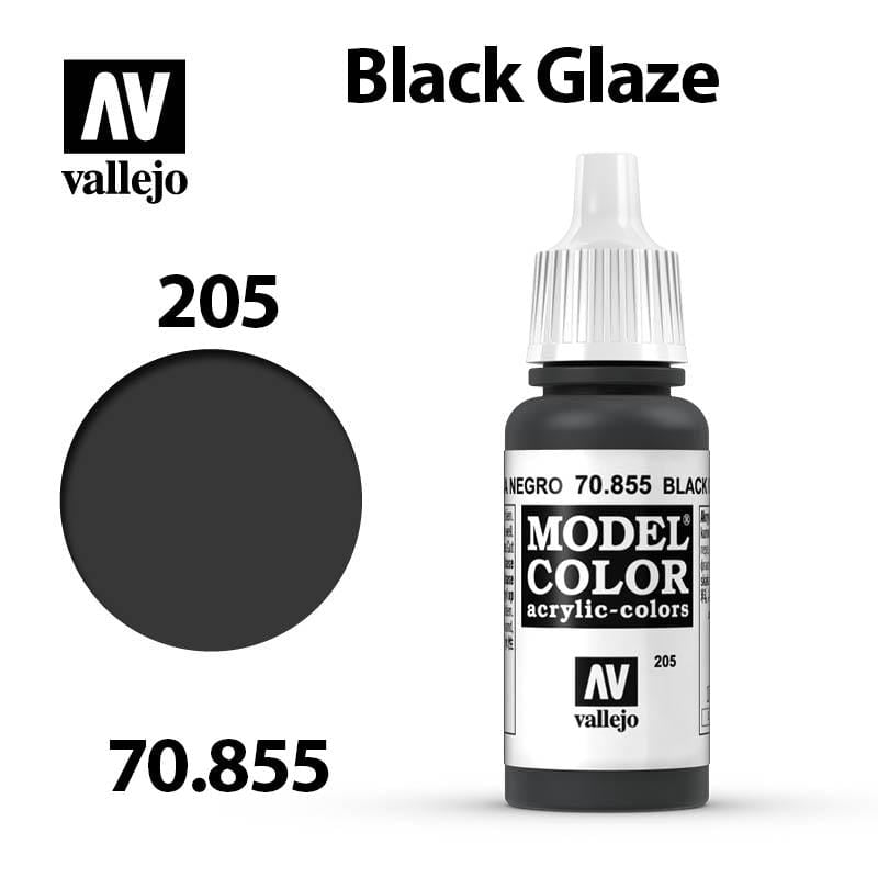 Vallejo Model Color - Black Glaze 17ml - Val70855 (205)