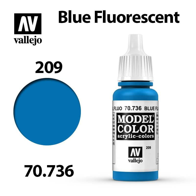 Vallejo Model Color - Blue Fluorescent 17ml - Val70736 (209)