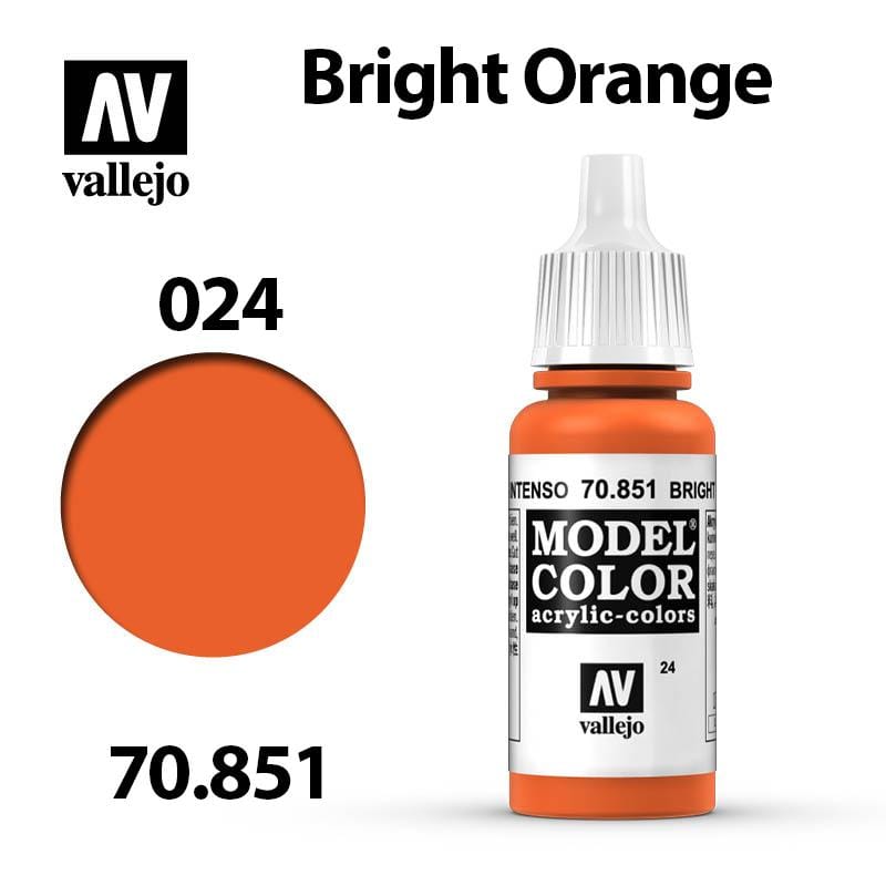 Vallejo Model Color - Bright Orange 17ml - Val70851 (024)