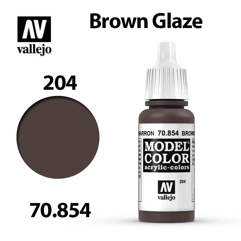 Vallejo Model Color - Brown Glaze 17ml - Val70854 (204)