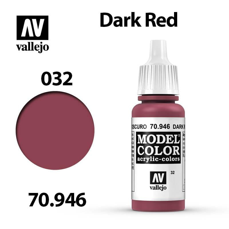 Vallejo Model Color - Dark Red 17ml - Val70946 (032)