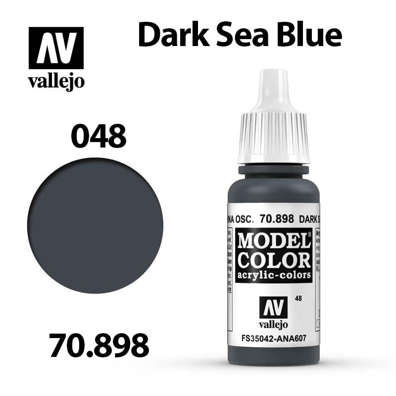 Vallejo Model Color - Dark Sea Blue 17ml - Val70898 (048)
