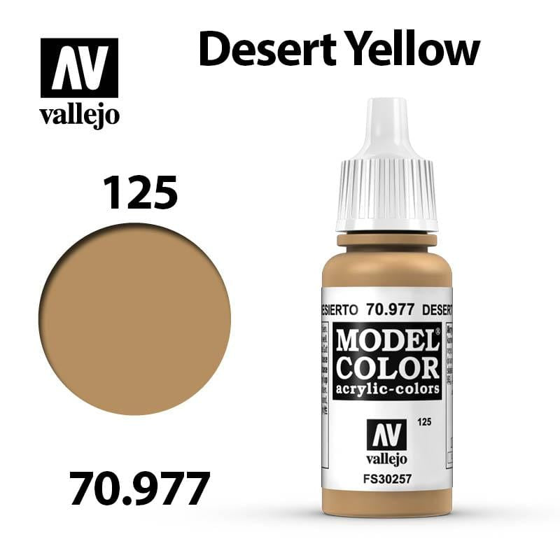 Vallejo Model Color - Desert Yellow 17ml - Val70977 (125)