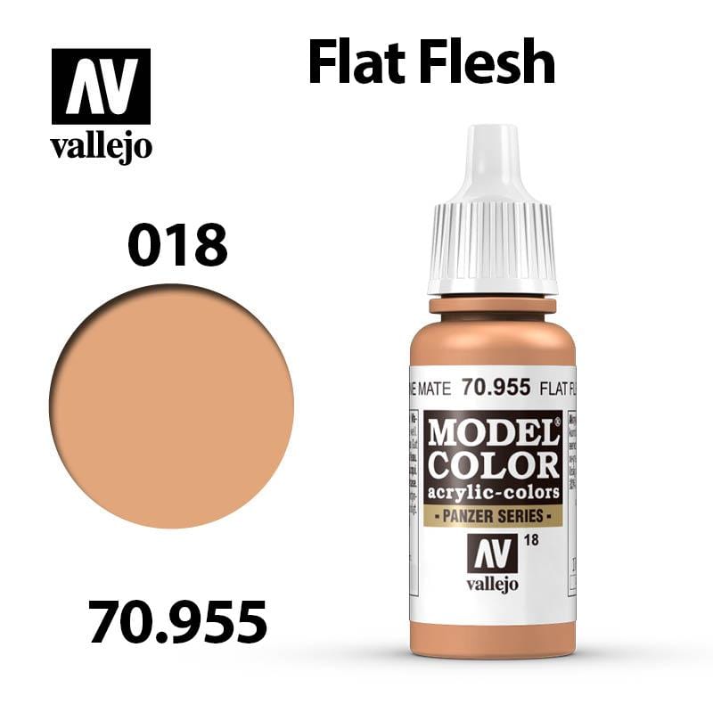 Vallejo Model Color - Flat Flesh 17ml - Val70955 (018)