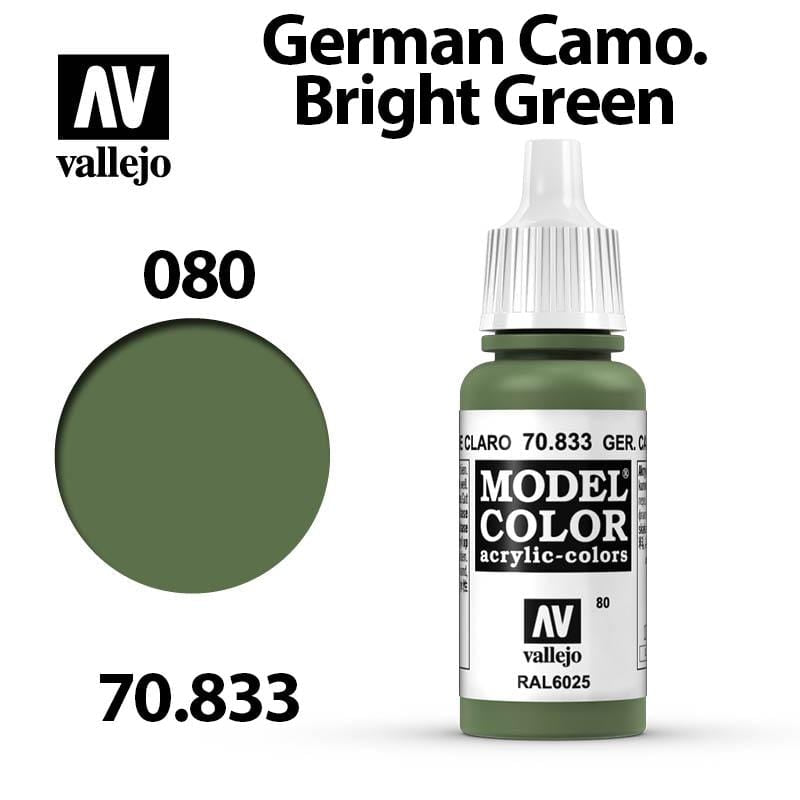 Vallejo Model Color - German Camo Bright Green 17ml - Val70833 (080)