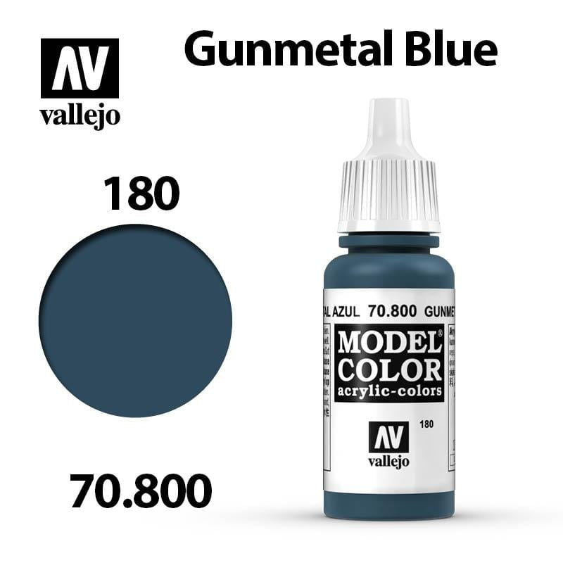 Vallejo Model Color - Gunmetal Blue 17ml - Val70800 (180)