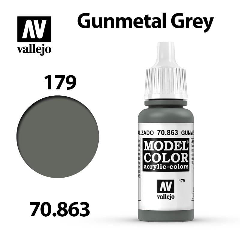 Vallejo Model Color - Gunmetal Grey 17ml - Val70863 (179)