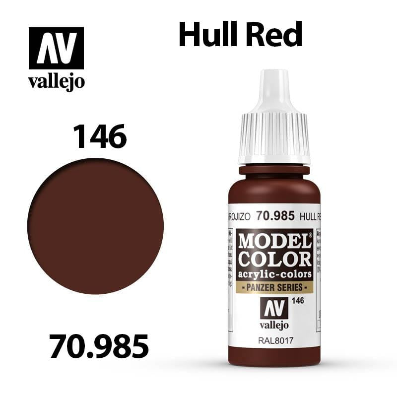 Vallejo Model Color - Hull Red 17ml - Val70985 (146)