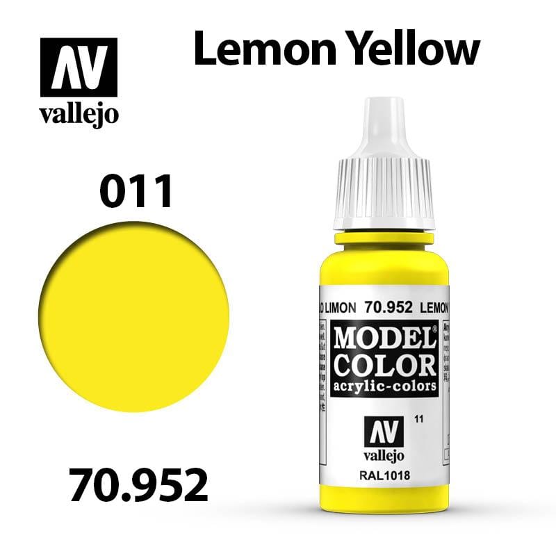 Vallejo Model Color - Lemon Yellow 17ml - Val70952 (011)