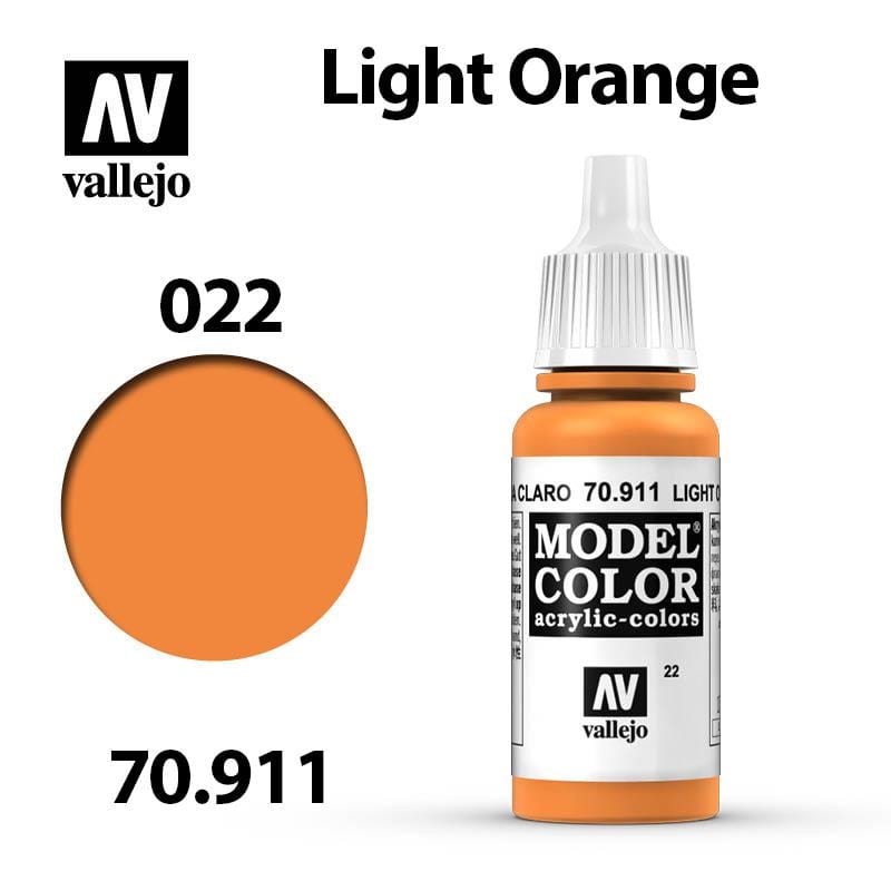 Vallejo Model Color - Light Orange 17ml - Val70911 (022)