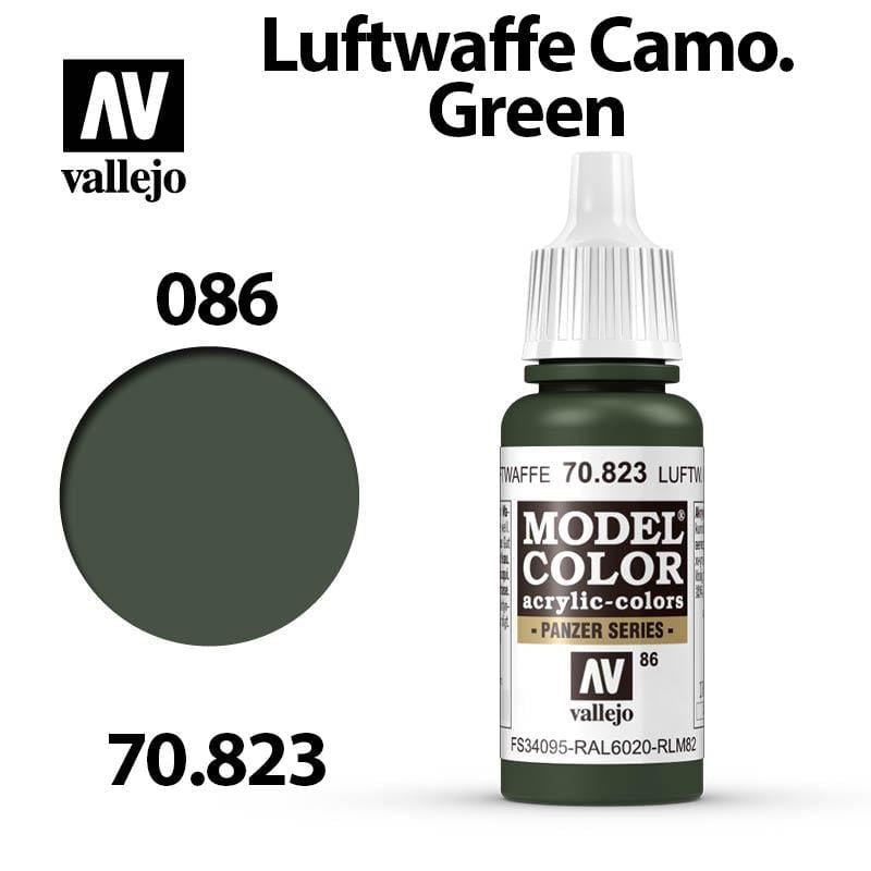 Vallejo Model Color - Luftwaffe Camo Green 17ml - Val70823 (086)